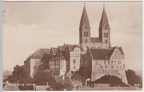 (50320) Foto AK Quedlinburg, Schloß, 1927