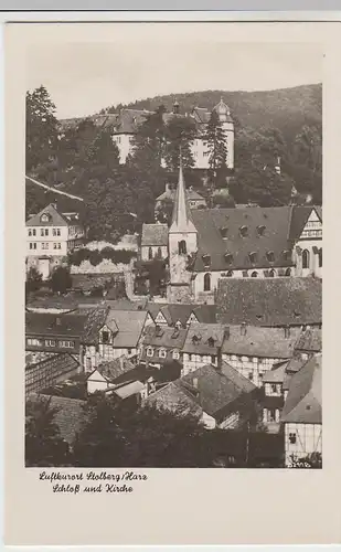 (45727) Foto AK Stolberg (Harz), Schloss und Kirche