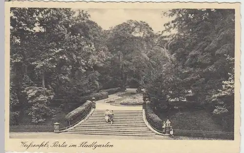 (44340) AK Weißenfels, Partie im Stadtgarten, 1937