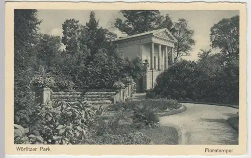 (44057) AK Wörlitz, Wörlitzer Park, Floratempel, vor 1945
