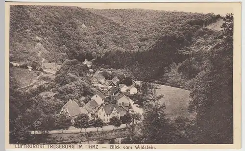 (43966) AK Treseburg, Harz, Blick vom Wildstein, vor 1945