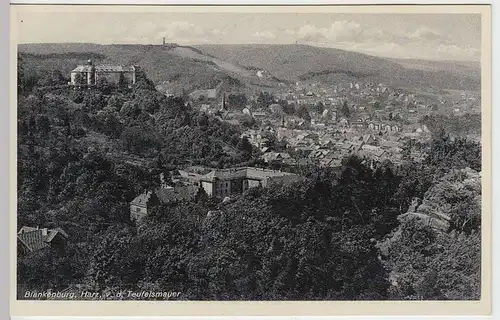 (36276) AK Blankenburg, Totale von der Teufelsmauer, 1936