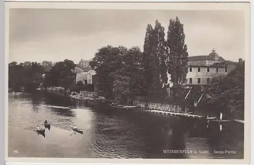 (36190) Foto AK Weissenfels, Saale-Partie, 1936