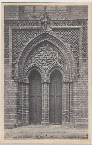 (35176) AK Tangermünde, St. Stephanskirche, Seitenportal, vor 1945
