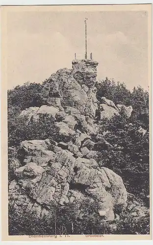 (35137) AK Blankenburg im Harz, Großvaterfelsen, vor 1945
