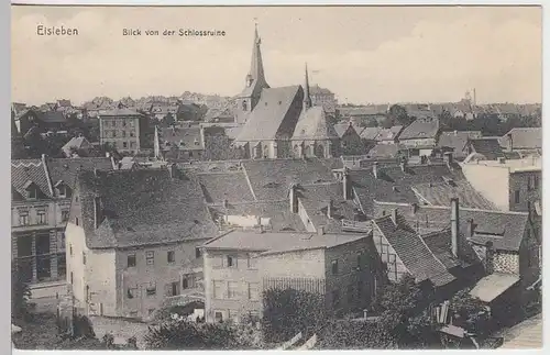 (34297) AK Eisleben, Blick v.d. Schloßruine, vor 1945