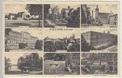 (34009) AK Köthen, Mehrbildkarte, 1935