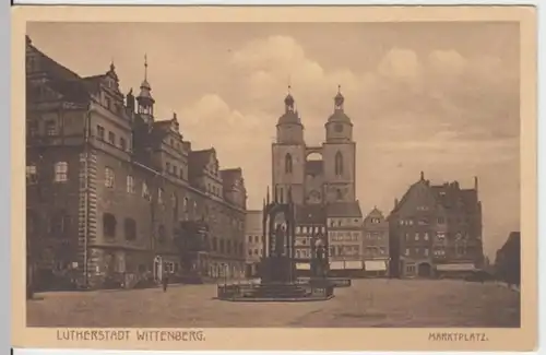 (2842) AK Lutherstadt Wittenberg, Rathaus, St. Marien 1938-45