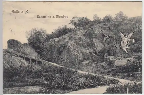 (25512) AK Halle, Saale, Kaiserstein, Klausberg 1907