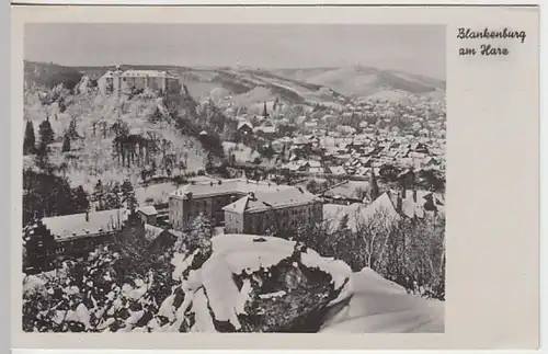 (23740) AK Blankenburg, Harz, Panorama, nach 1945