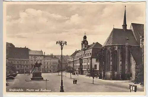 (23653) Foto AK Weißenfels, S.-Anhalt, Markt, Rathaus, vor 1945