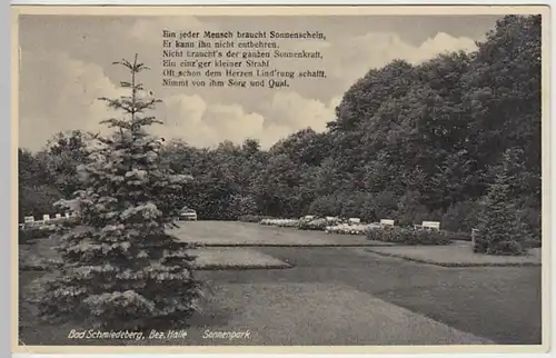(23562) AK Bad Schmiedeberg, Sonnenpark 1937