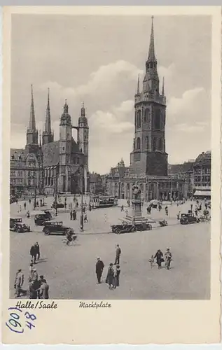 (21340) AK Halle, Saale, Marktplatz 1938