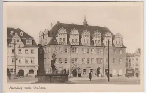 (20847) Foto AK Naumburg, Saale, Rathaus, vor 1945