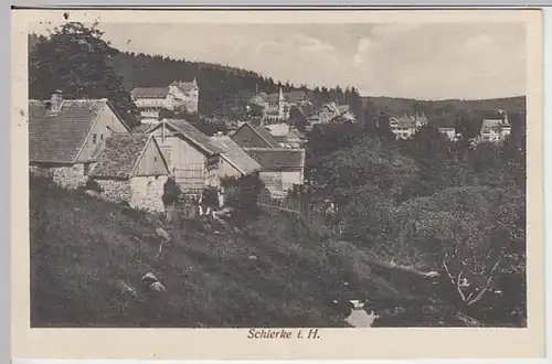 (19617) AK Schierke, Harz, Ortsansicht 1925