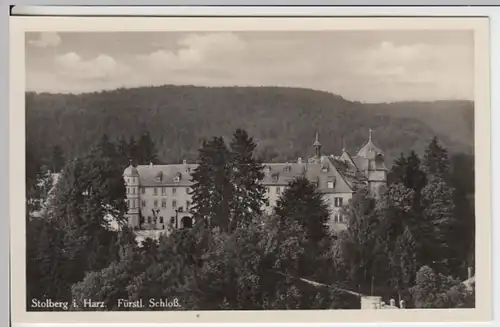 (16100) Foto AK Südharz, Schloss Stolberg, vor 1945