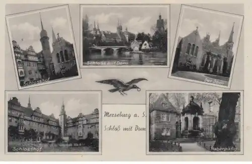 (1436) AK Merseburg, Mehrbildkarte, Schloss, Dom 1940er