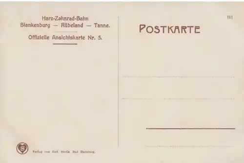 (1355) AK Hüttenrode, Harz, Bahnhof Braunesumpf, vor 1945