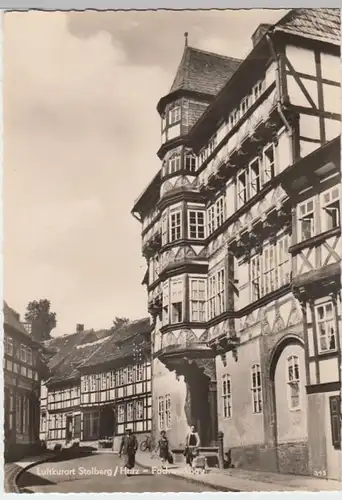 (13836) Foto AK Stolberg, Südharz, Fachwerkbau 1962