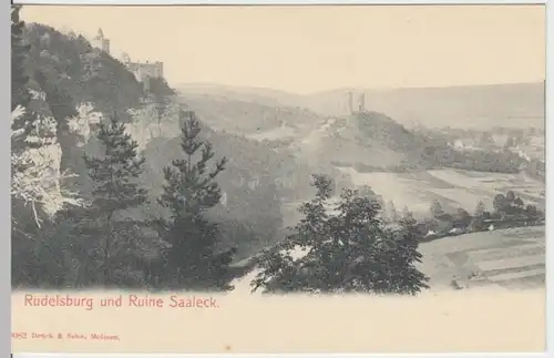 (13262) AK Naumburg, Saale, Rudelsburg, Burg Saaleck, bis 1905