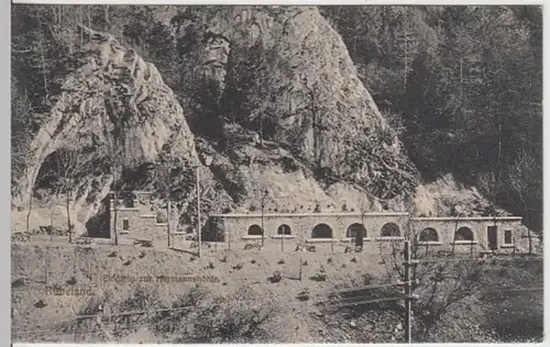 (13146) AK Rübeland, Eingang zur Hermannshöhle, vor 1945