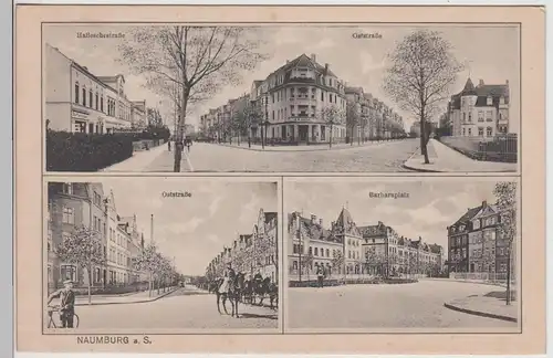 (115784) AK Naumburg a.S., Halleschestraße, Oststraße 1910er