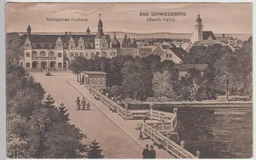 (115537) AK Bad Schmiedeberg, Städt, Kurhaus 1919