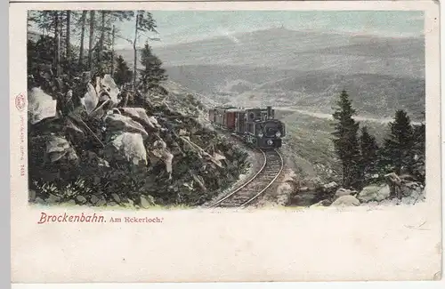 (113155) AK Brockenbahn am Eckerloch, bis 1905