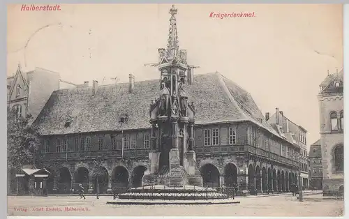 (113035) AK Halberstadt, Kriegerdenkmal 1908
