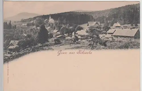 (112477) AK Gruß aus Schierke, Panorama, bis um 1905