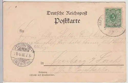 (112443) AK Gruß aus dem Ilsetal, Harz, Hotel Prinzess Ilse 1899