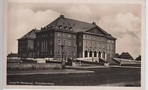 (112063) Foto AK Leuna, Feierabendhaus, Kulturhaus 1941