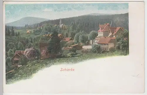 (109406) AK Schierke, Harz, Ortsansicht, bis 1905