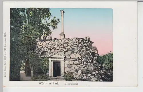 (109399) AK Wörlitzer Park, Monument 1925-28