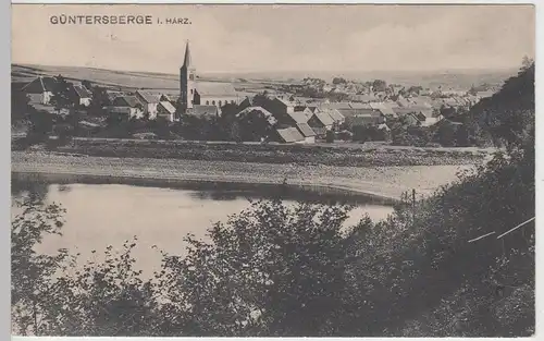 (108935) AK Güntersberge, Harzgerode, Harz, Panorama, Bahnpost 1925