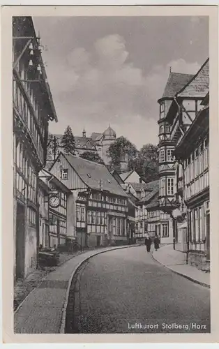(108690) AK Stolberg (Harz), Niedergasse 1956