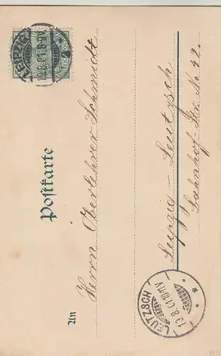 (108186) AK Wittenberg, Inneres der Schlosskirche, 1901