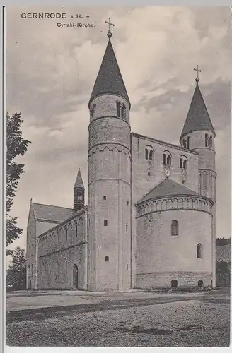 (106742) AK Gernrode am Harz, Cyriaki-Kirche, 1910/20er