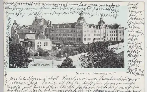 (106501) AK Gruss aus Naumburg a.S., Kadetten-Anstalt, 1903