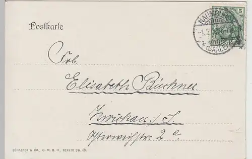 (106501) AK Gruss aus Naumburg a.S., Kadetten-Anstalt, 1903