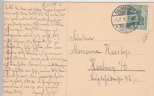 (106499) AK Naumburg a.S., Gesamtansicht, 1910