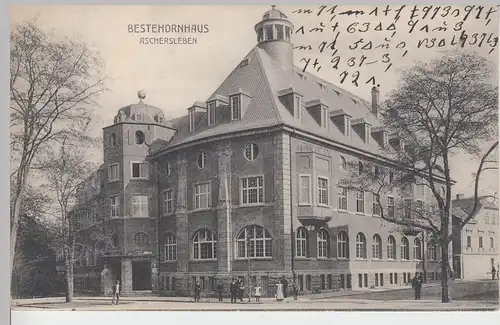 (104767) AK Aschersleben, Bestehornhaus, 1909