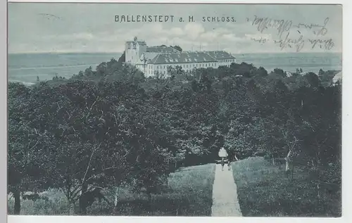 (104735) AK Ballenstedt a.H., Schloss, 1907