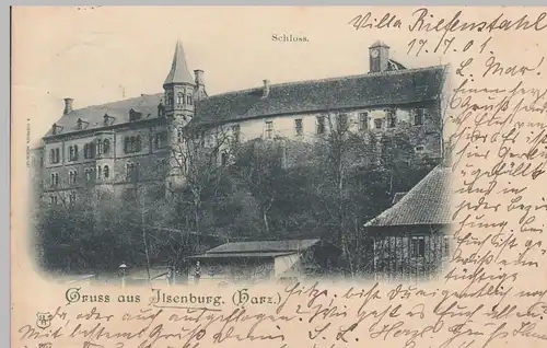 (104707) AK Gruss aus Ilsenburg (Harz), Schloss 1901