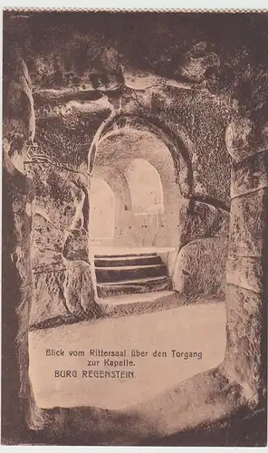 (103772) AK Blankenburg, Harz, Burg Regenstein, Blick vom Rittersaal über Torgan