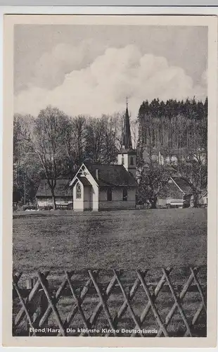 (103755) AK Elend, Harz, Kirche 1954