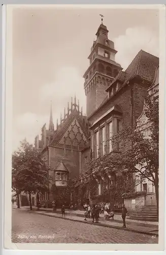 (103734) Foto AK Zeitz, Rathaus 1936