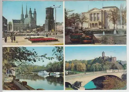 (102698) AK Halle, Saale, Theater, Burg Giebichenstein, Marktkirche 1971