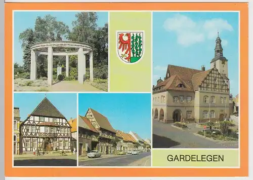 (102614) AK Gardelegen, Mehrbildkarte, Otto Reutter Grab, Sandstraße 1982