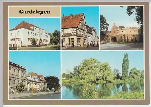 (102613) AK Gardelegen, Mehrbildkarte, Hauptpostamt, Am Stadtgraben 1982